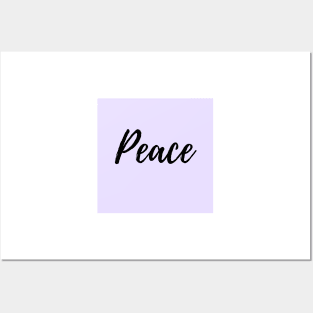 Peace - My word of the year - Purple background Posters and Art